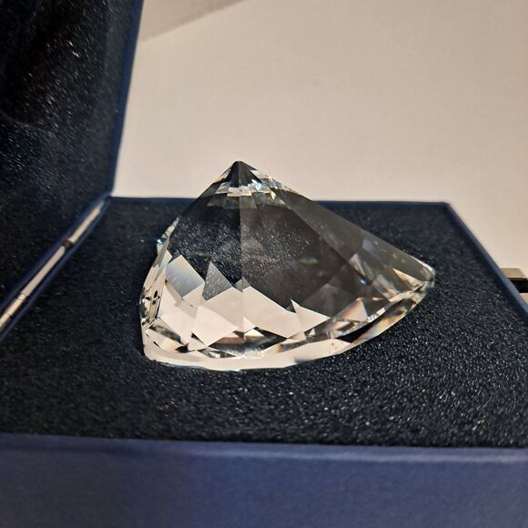 Swarovski Large Crystal Heart Paperweight Figurine 3D Vintage  656680 - Picture 4 of 7